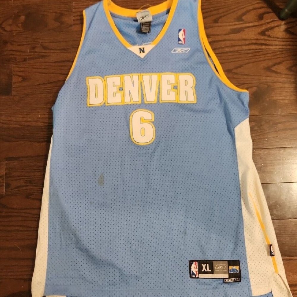 Kenyon Martin Denver Nuggets jersey Mens XL Nike blue stitched REEBOK